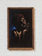 Load image into Gallery viewer, Black Velvet Panting of a Woman Tears for Love