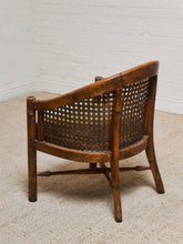 Load image into Gallery viewer, 1970’s Wicker Back Barrel Chair