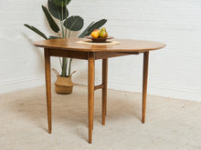Load image into Gallery viewer, Vintage Mid Century Oblong Dining Table with Drop Leaf