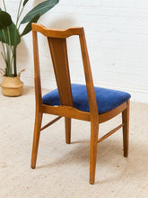 Load image into Gallery viewer, Blue Vintage Mid Century Dining Chairs