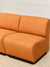 Load image into Gallery viewer, Tappo Modular Sofa by John Mascheroni for Vecta in Orange Tweed