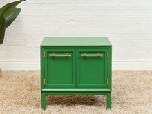 Load image into Gallery viewer, Kelly Green Vintage Mid Century Nightstands