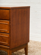 Load image into Gallery viewer, Walnut Mid Century 9 Drawer Dresser