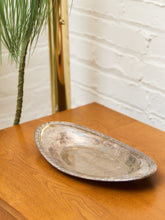 Load image into Gallery viewer, Silver Plated Oval Braided Edge Tray