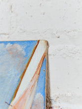 Load image into Gallery viewer, Vintage Rolling Waves Sailboat Painting