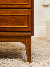 Load image into Gallery viewer, Walnut Mid Century 9 Drawer Dresser