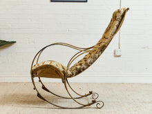 Load image into Gallery viewer, Antique 1800’s RW Winfield Tiger Fur Rocking Chair