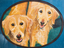Load image into Gallery viewer, Golden Retriever Double Portrait in Gilt Frame