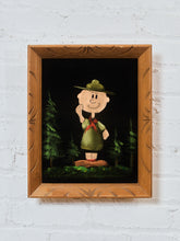 Load image into Gallery viewer, Charlie Brown Black Velvet 1970’s Painting
