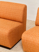 Load image into Gallery viewer, Tappo Modular Sofa by John Mascheroni for Vecta in Orange Tweed