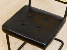 Load image into Gallery viewer, Black and Rattan Dining Chair