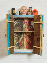 Load image into Gallery viewer, Folk Art Vintage Cabinet Box