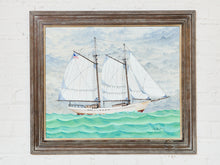 Load image into Gallery viewer, Art Deco style Nautical Painting by John Eric 1969