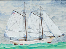 Load image into Gallery viewer, Art Deco style Nautical Painting by John Eric 1969