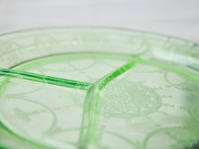 Load image into Gallery viewer, Set of Five Uranium Ballerina Divided Plates