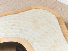 Load image into Gallery viewer, Organic Modern Sculptural Coffee Table Curved Wood Mother of Pearl Design