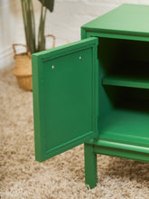 Load image into Gallery viewer, Kelly Green Vintage Mid Century Nightstands