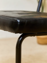 Load image into Gallery viewer, Black and Rattan Dining Chair