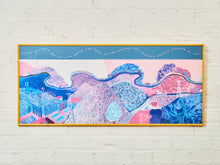 Load image into Gallery viewer, David Hockney RARE 1980 Mulholland Drive Collotype Print Frames Museum Poster