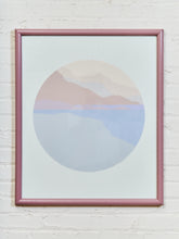 Load image into Gallery viewer, Post Modern Signed Lithograph Signed Pastel Landscape Mountains