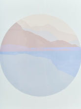 Load image into Gallery viewer, Post Modern Signed Lithograph Signed Pastel Landscape Mountains