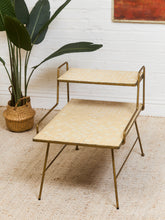 Load image into Gallery viewer, Tile Top 1960s 2 Tier Side Table