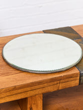 Load image into Gallery viewer, Round Scalloped Edge Art Deco Mirror