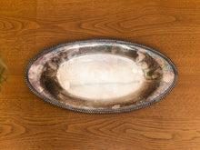 Load image into Gallery viewer, Silver Plated Oval Small Braided Edge Tray