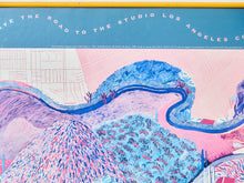 Load image into Gallery viewer, David Hockney RARE 1980 Mulholland Drive Collotype Print Frames Museum Poster
