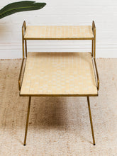 Load image into Gallery viewer, Tile Top 1960s 2 Tier Side Table