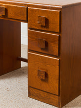 Load image into Gallery viewer, 1940's Art Deco Solid Maple Desk