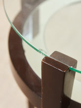 Load image into Gallery viewer, Round Wood 2 Tier Table