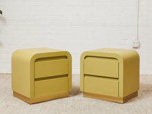 Load image into Gallery viewer, Yellow Sunshine Pair of Nightstands