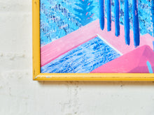 Load image into Gallery viewer, David Hockney RARE 1980 Mulholland Drive Collotype Print Frames Museum Poster