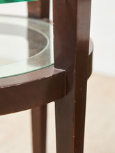 Load image into Gallery viewer, Round Wood 2 Tier Table