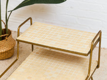 Load image into Gallery viewer, Tile Top 1960s 2 Tier Side Table