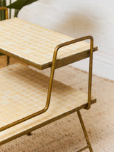 Load image into Gallery viewer, Tile Top 1960s 2 Tier Side Table