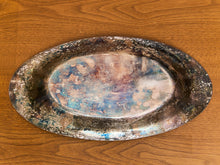 Load image into Gallery viewer, Silver Plated Oval Small Braided Edge Tray