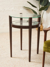 Load image into Gallery viewer, Round Wood 2 Tier Table
