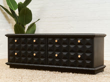 Load image into Gallery viewer, Black and Gold Brutalist Dresser