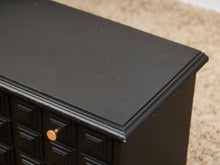 Load image into Gallery viewer, Black and Gold Brutalist Dresser