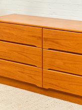Load image into Gallery viewer, Teak Danish Modern 6 Drawer Dresser