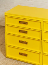 Load image into Gallery viewer, Yellow Eight Drawer Bamboo Dresser