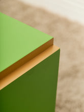 Load image into Gallery viewer, Low Profile 1970’s Kelly Green and Brass Nightstands