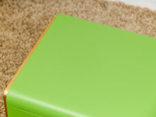 Load image into Gallery viewer, Low Profile 1970’s Kelly Green and Brass Nightstands