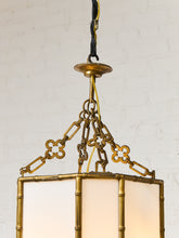 Load image into Gallery viewer, Antique French Bamboo Brass Pendant LARGE