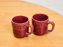 Load image into Gallery viewer, Pair of Strawberry Red Mugs