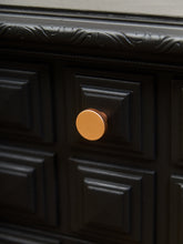 Load image into Gallery viewer, Black and Gold Brutalist Dresser