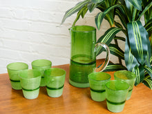 Load image into Gallery viewer, Vintage crackle, Murano Italian Glass Set with Pitcher
