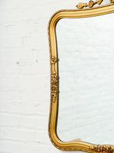 Load image into Gallery viewer, Ribbon Crested Gilt Mirror